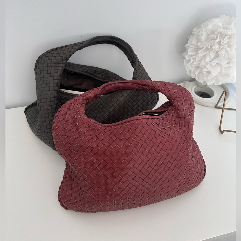 SOLD 💞 Burgundy Bottega Veneta Intrecciato Hobo Small/Medium
